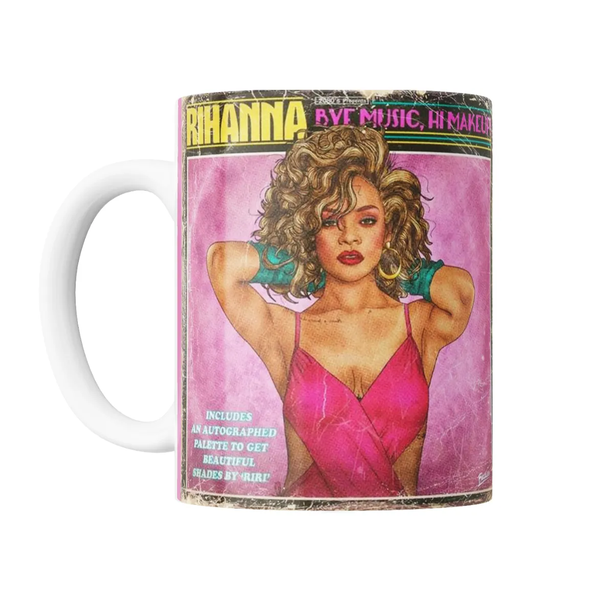 Taza de Cerámica Rihanna Bye Music Hi Makeup - vista 2