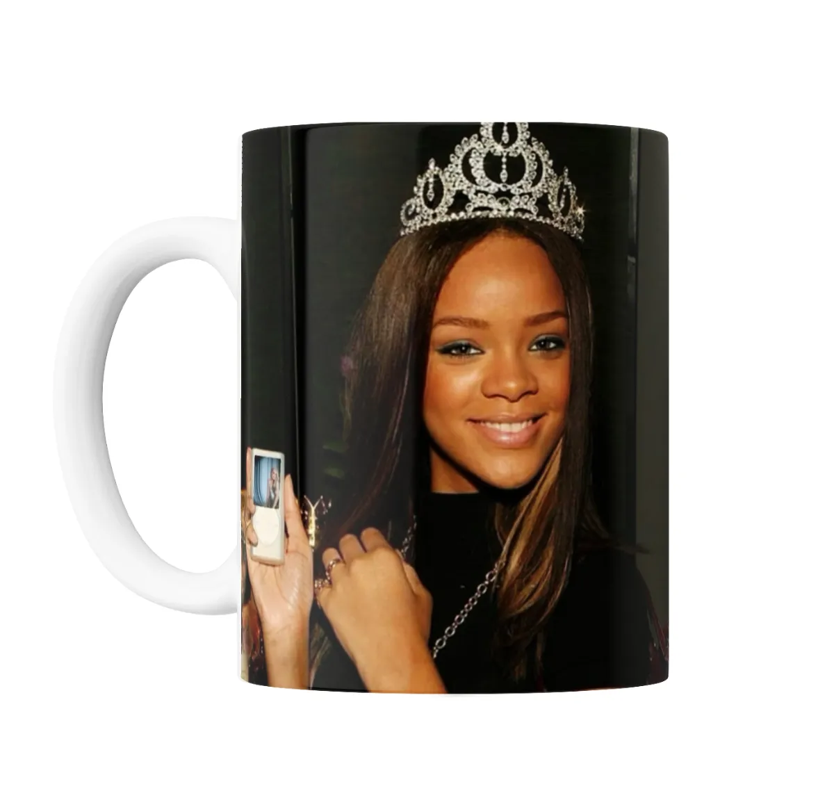 Taza de Cerámica Rihanna Corona y iPod - vista 2
