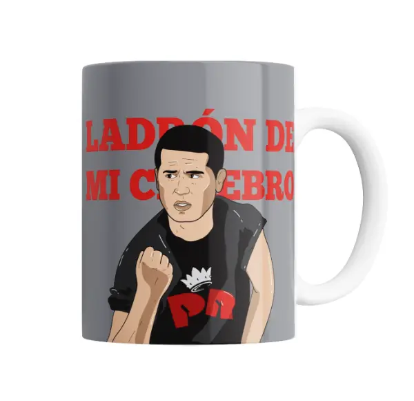 Taza de Cerámica Riquelme Ladrón de mi Cerebro