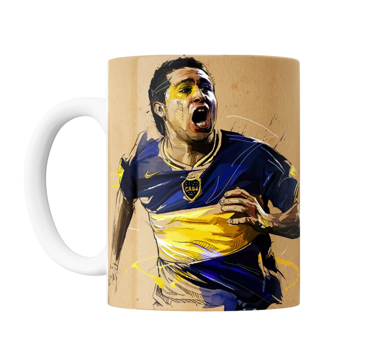 Taza de Cerámica Riquelme Boca Juniors Festejo - vista 2