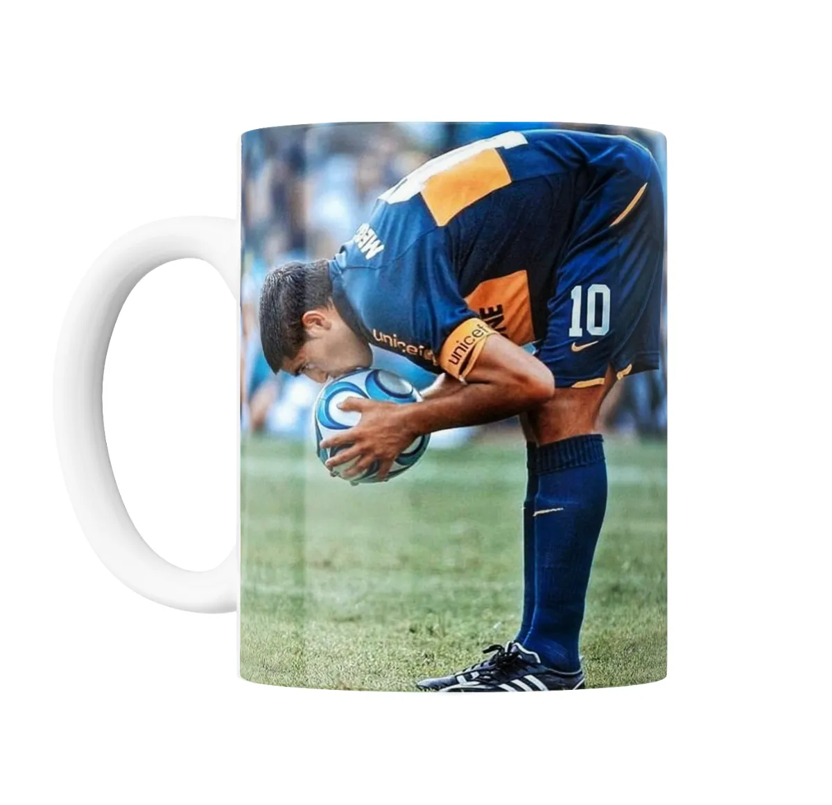 Taza de Cerámica Riquelme Boca Besando la Pelota - vista 2