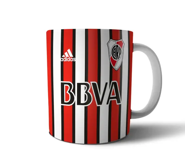 Taza de Cerámica River Plate Camiseta Suplente Rayada