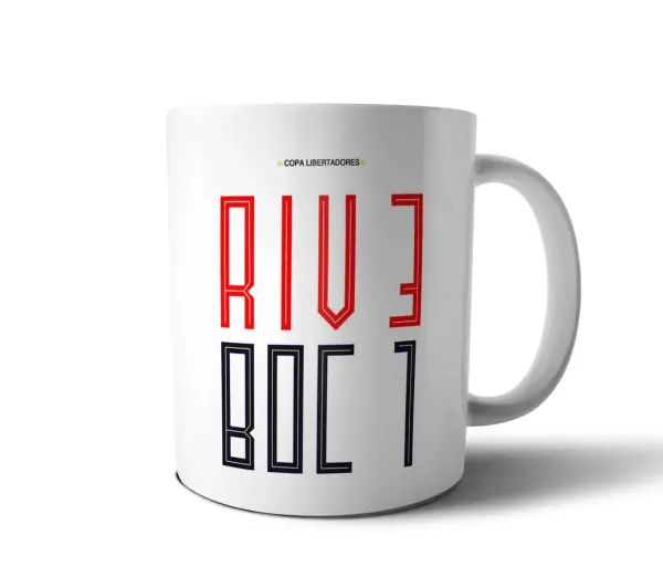 Taza de Cerámica River Plate Copa Libertadores River Boca