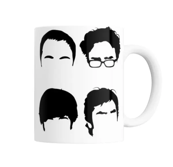 Taza de Cerámica Big Bang Theory Siluetas de Personajes
