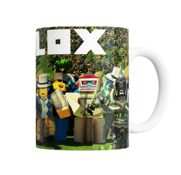 Taza de Cerámica Roblox Personajes Avatares Bosque