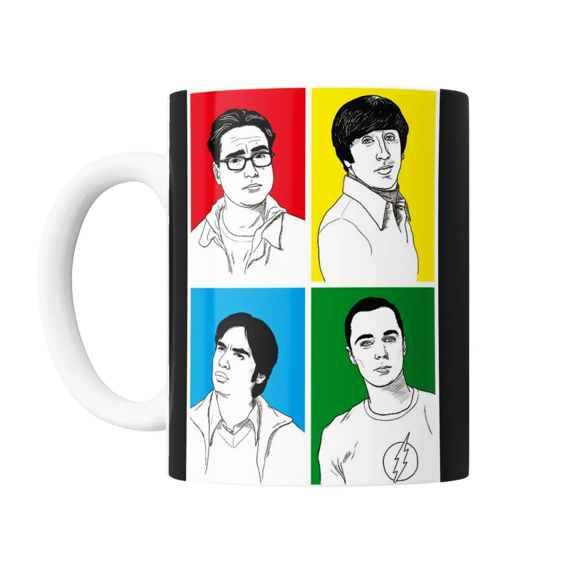 Taza de Cerámica Big Bang Theory Cuarteto Pop Art - vista 2