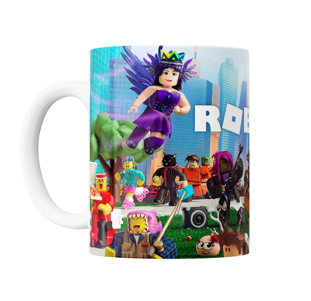 Taza de Cerámica Roblox Personajes Ciudad y Música - vista 2