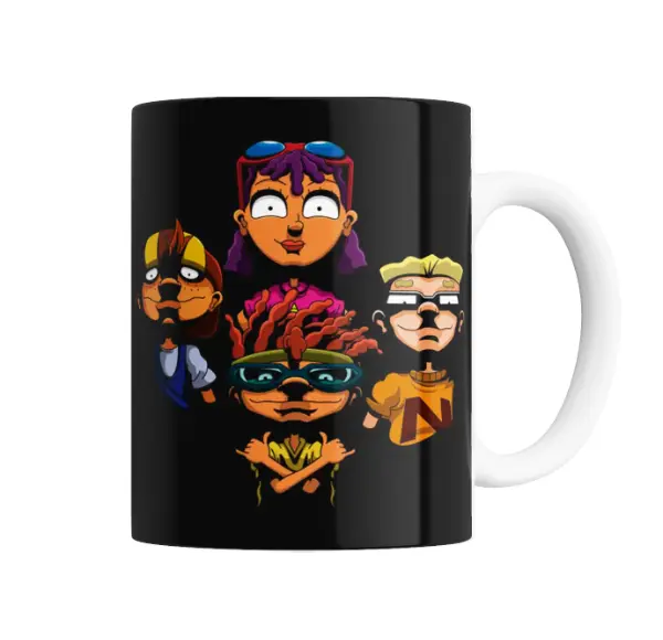 Taza de Cerámica Rocket Power Personajes