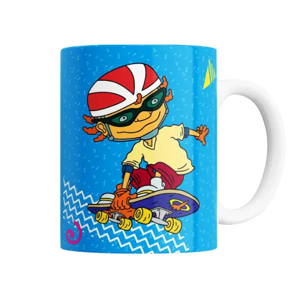 Taza de Cerámica Rocket Power Otto Patineta