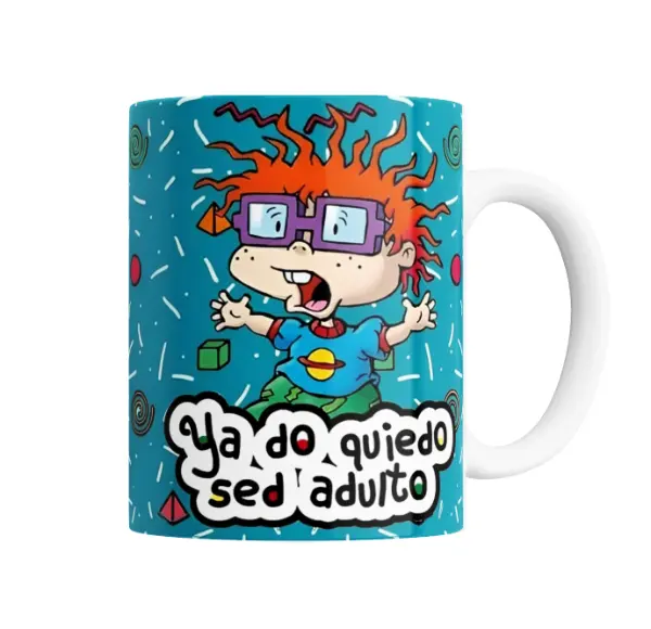 Taza de Cerámica Rugrats Chuckie Ya do quiedo sed adulto