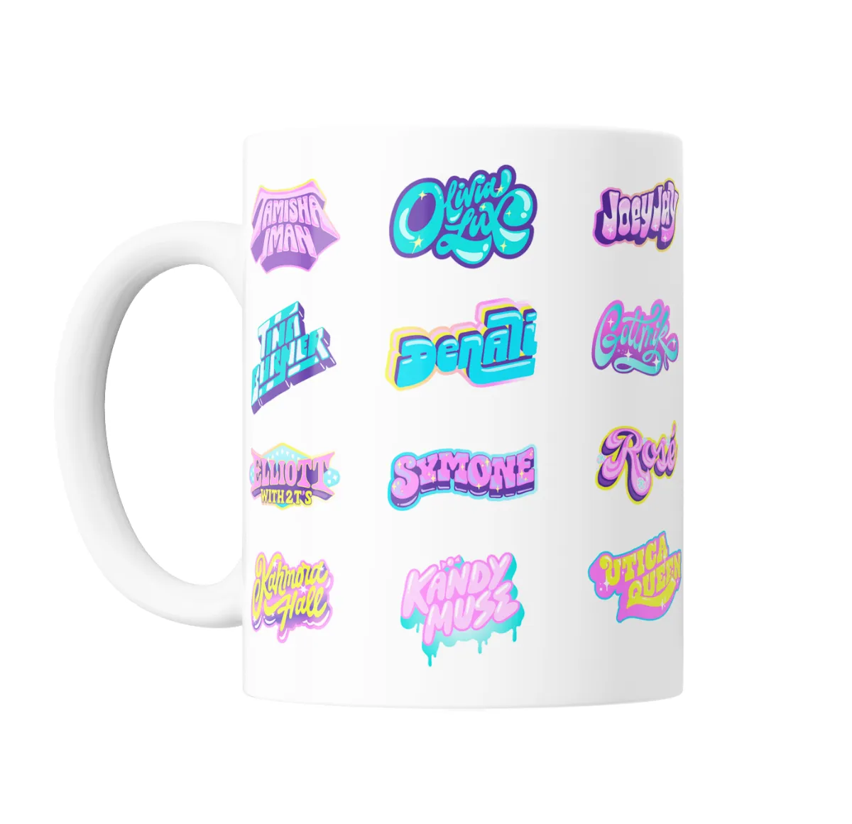 Taza de Cerámica RuPaul's Drag Race Concursantes - vista 2