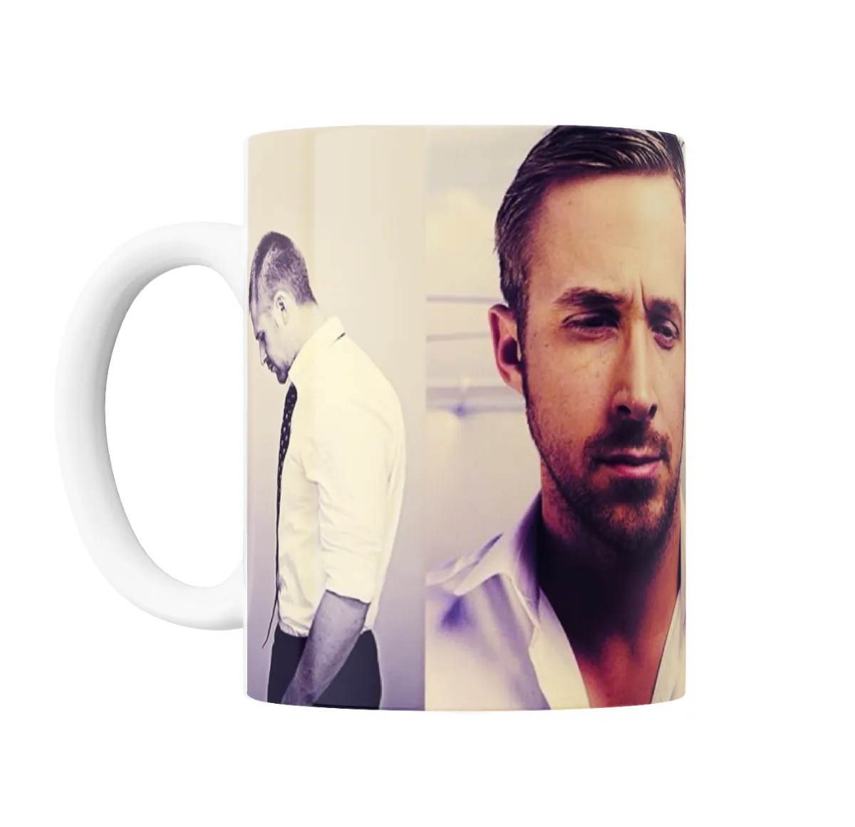 Taza de Cerámica Ryan Gosling Retratos Collage - vista 2