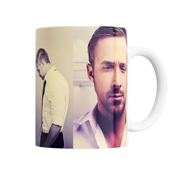 Taza de Cerámica Ryan Gosling Retratos Collage