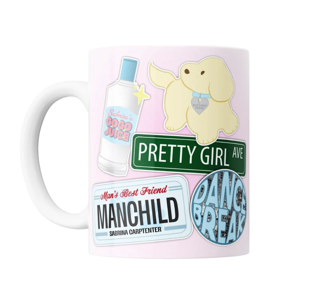 Taza de Cerámica Sabrina Carpenter Manchild Pretty Girl Ave - vista 2