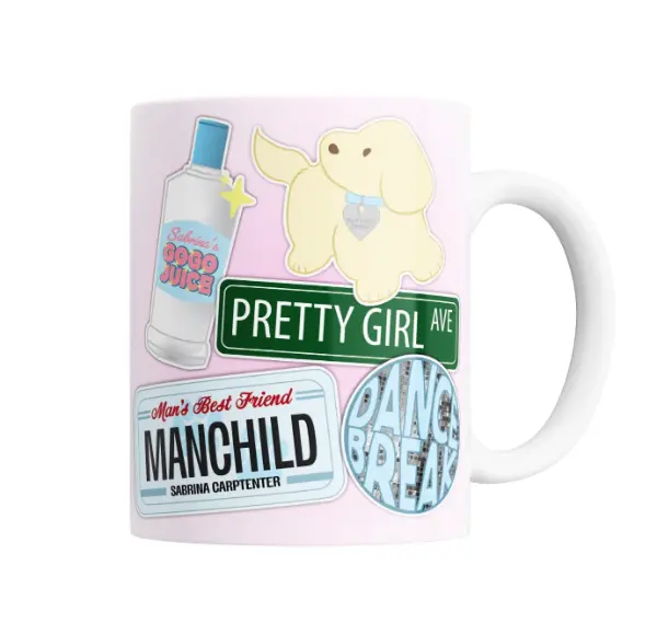 Taza de Cerámica Sabrina Carpenter Manchild Pretty Girl Ave