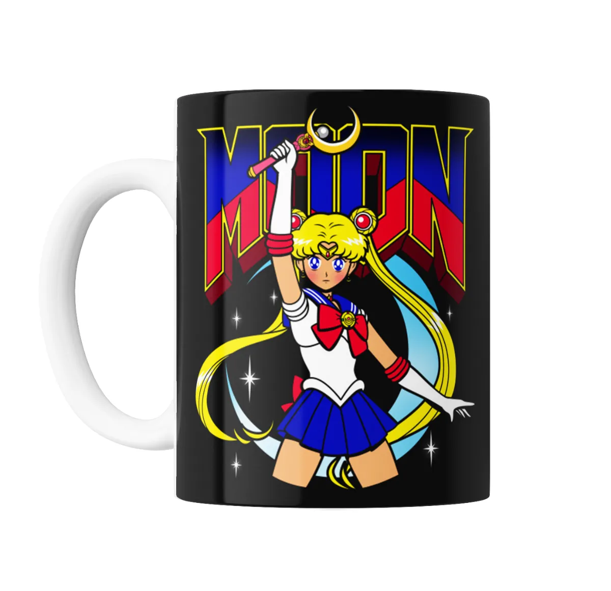Taza de Cerámica Sailor Moon Usagi Tipografía Doom - vista 2