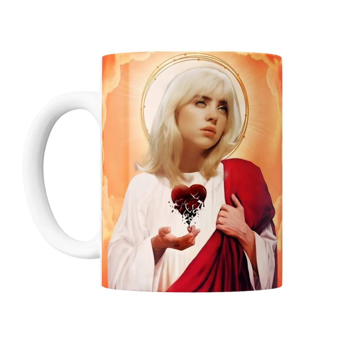 Taza de Cerámica Billie Eilish Corazón Roto Aureola - vista 2