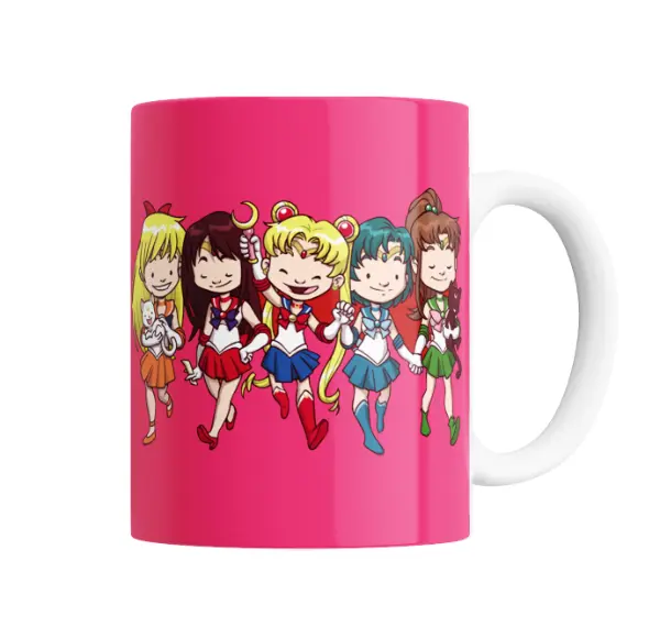 Taza de Cerámica Sailor Moon Chibi Sailor Scouts