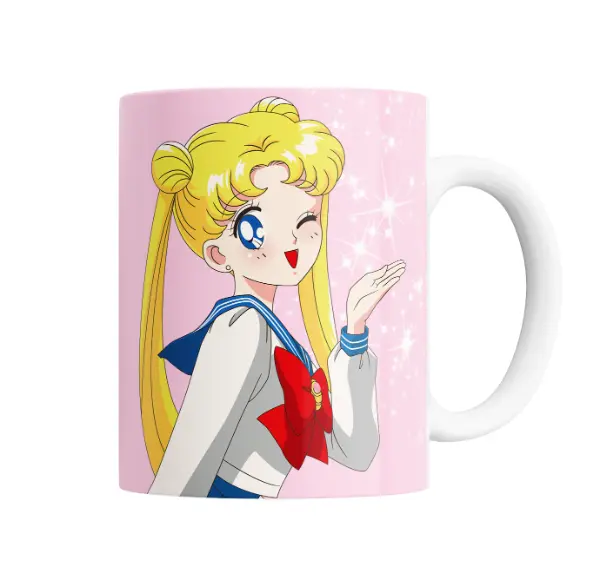 Taza de Cerámica Sailor Moon Usagi Guiño
