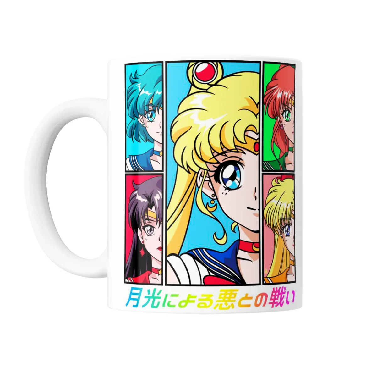 Taza de Cerámica Sailor Moon Guerreras Sailor Panel - vista 2