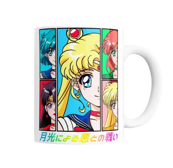 Taza de Cerámica Sailor Moon Guerreras Sailor Panel