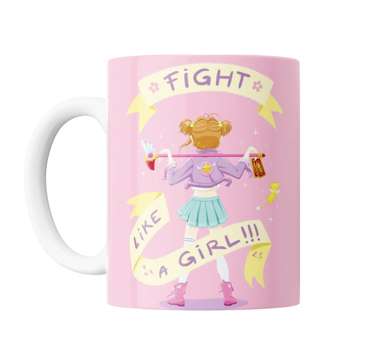 Taza de Cerámica Sakura Card Captor Fight Like a Girl - vista 2