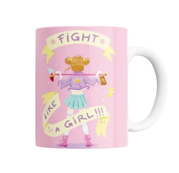 Taza de Cerámica Sakura Card Captor Fight Like a Girl