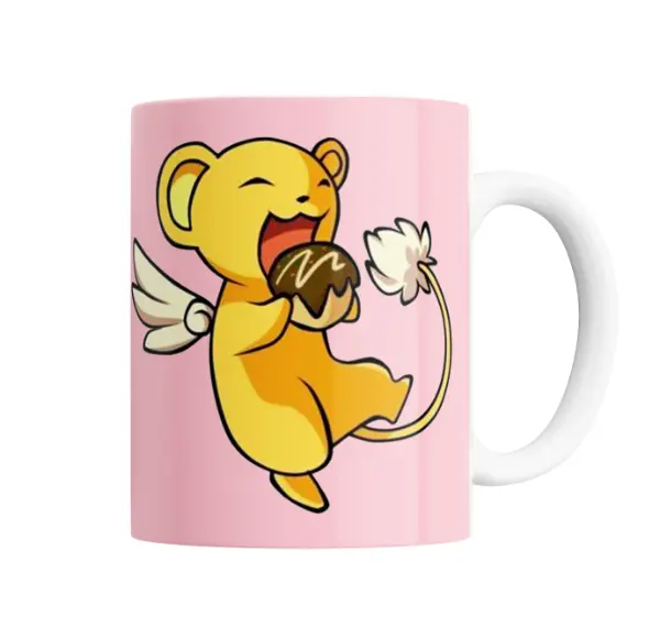 Taza de Cerámica Sakura Card Captor Kero Comiendo Bolita de Chocolate