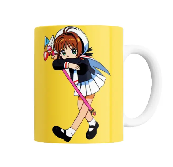 Taza de Cerámica Sakura Card Captor Sakura con Llave Mágica