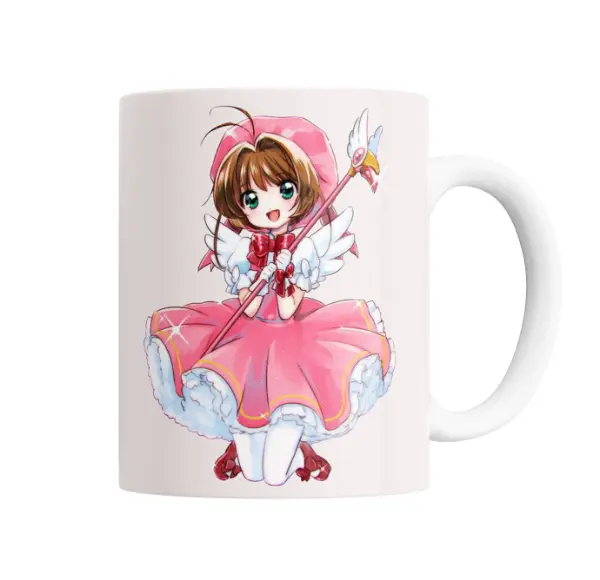 Taza de Cerámica Sakura Card Captor Sakura Kinomoto con Báculo
