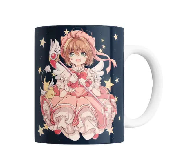 Taza de Cerámica Sakura Card Captor Sakura con Kero y Varita