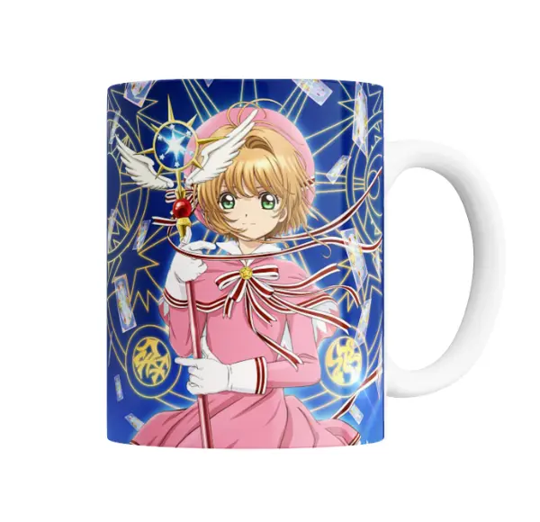 Taza de Cerámica Sakura Card Captor Sakura con Báculo