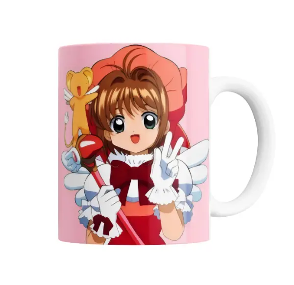 Taza de Cerámica Sakura Card Captor Sakura con Kero y Báculo