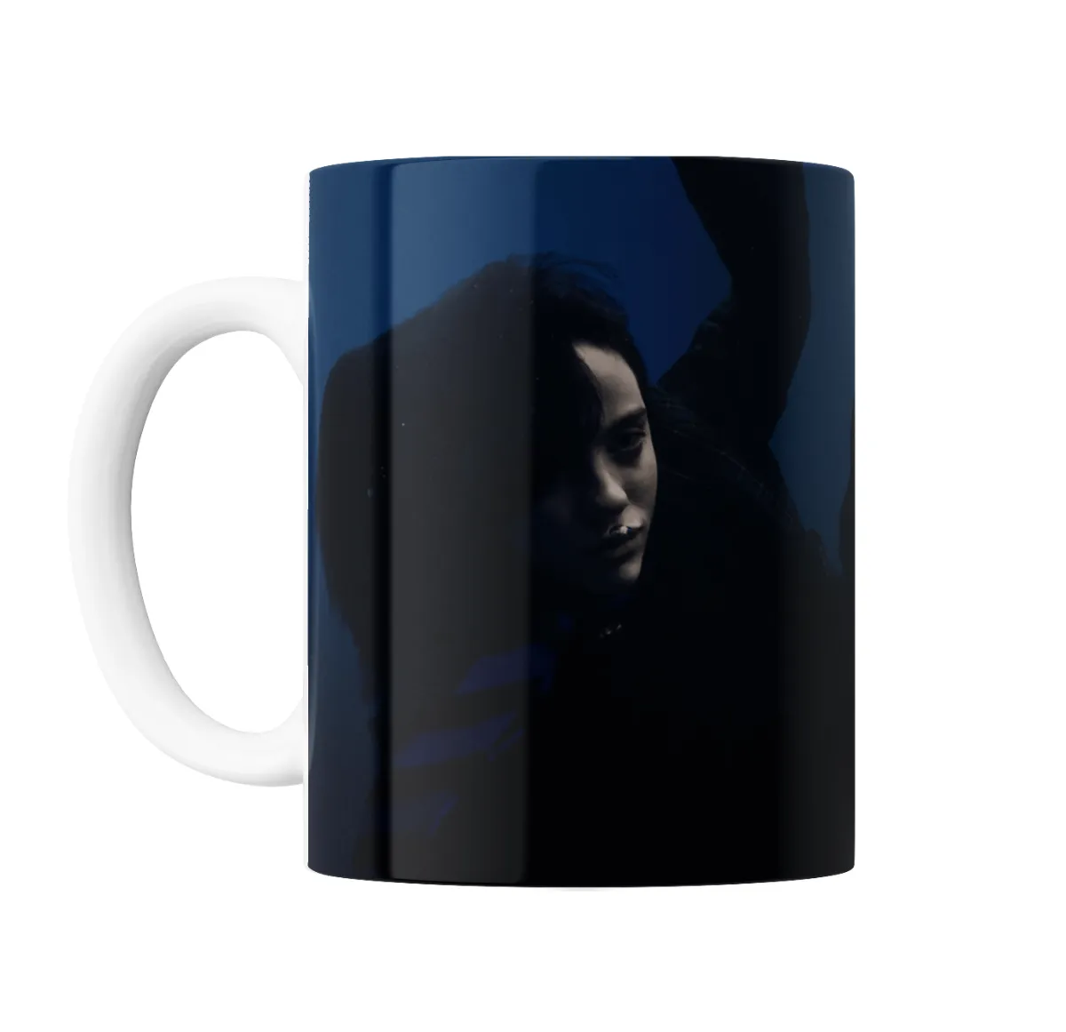 Taza de Cerámica Billie Eilish Retrato Azul - vista 2