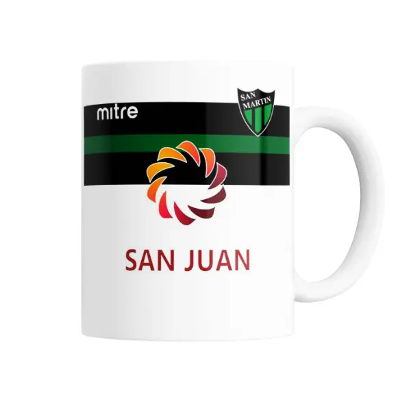 Taza de Cerámica San Martín de San Juan Camiseta Rayada San Juan