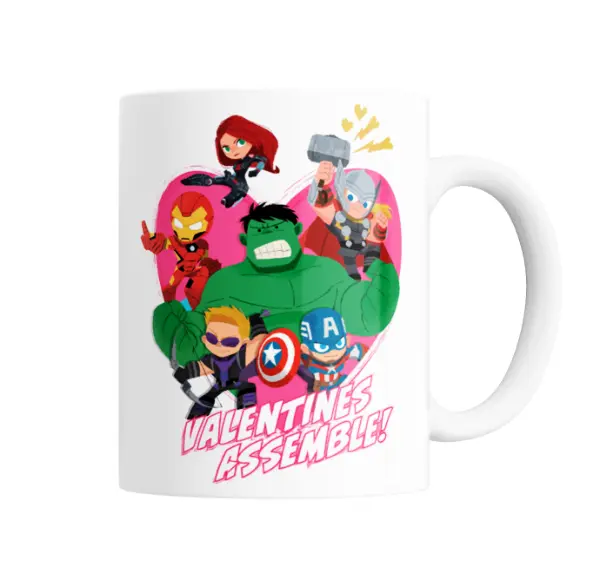 Taza de Cerámica Avengers Valentines Assemble Chibi