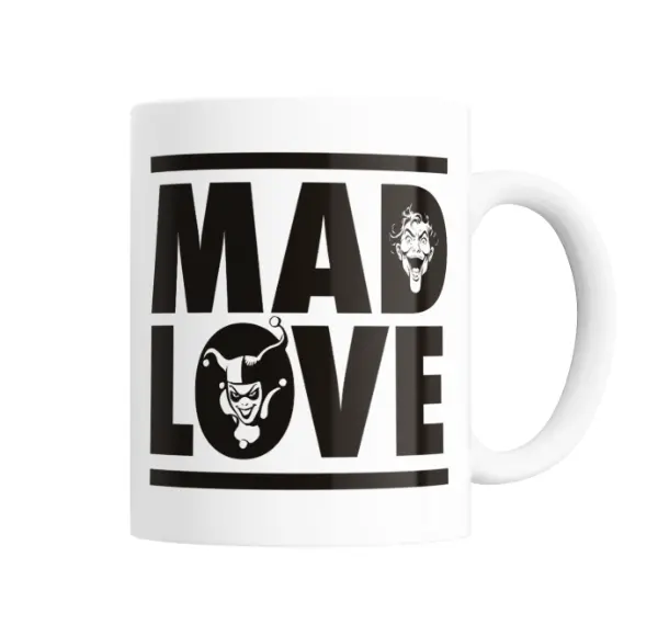 Taza de Cerámica Batman Mad Love Joker y Harley Quinn