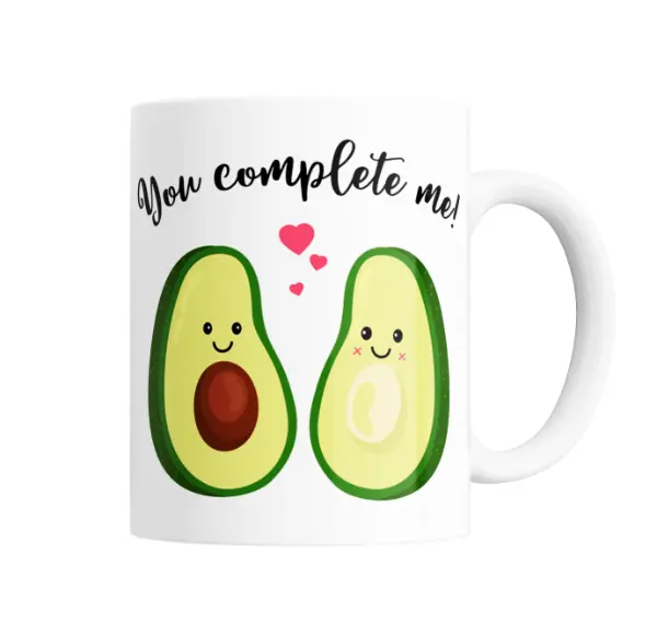 Taza de Cerámica Pareja de Paltas You Complete Me