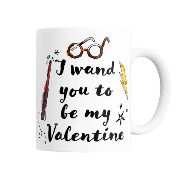 Taza de Cerámica Harry Potter I Wand You to Be My Valentine