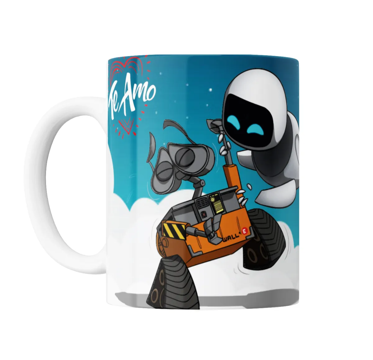Taza de Cerámica WALL-E y EVE Te Amo - vista 2