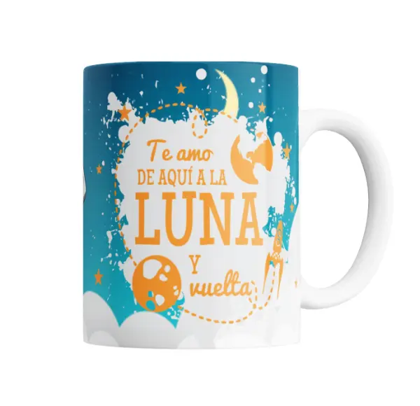Taza de Cerámica WALL-E y EVE Te Amo