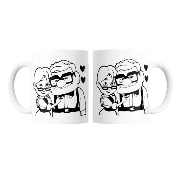 Taza de Cerámica Up Carl y Ellie Pack Parejas