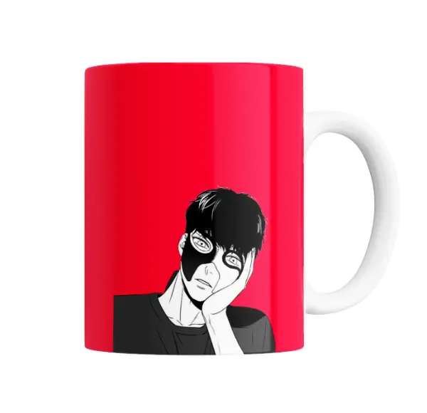 Taza de Cerámica Bj Alex Personaje Pensativo