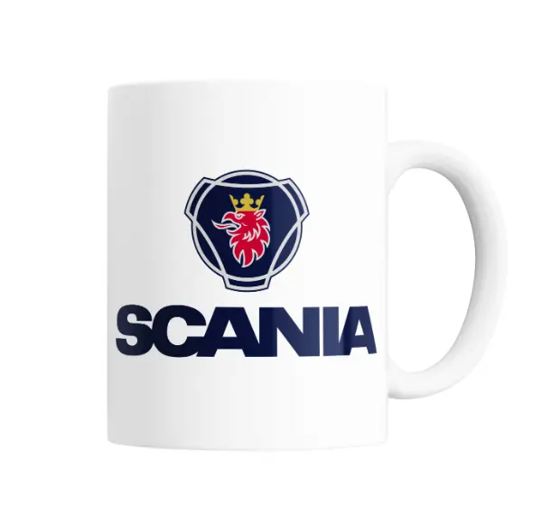 Taza de Cerámica Scania Escudo con Grifo y Logo
