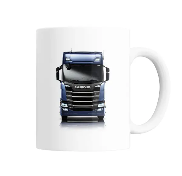 Taza de Cerámica Scania R500 Azul