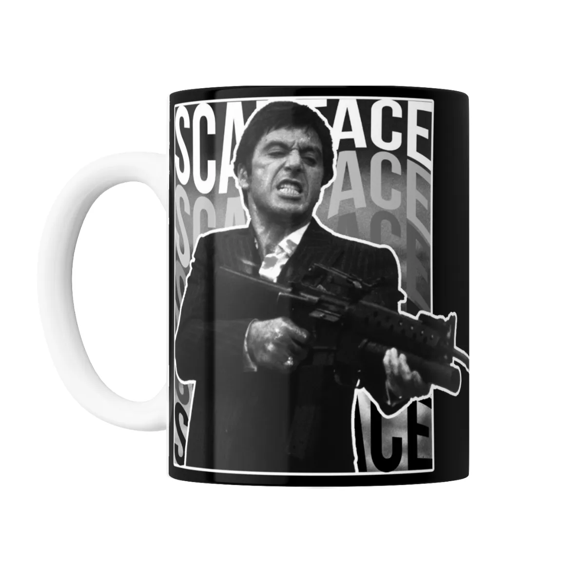 Taza de Cerámica Scarface Tony Montana Retrato - vista 2