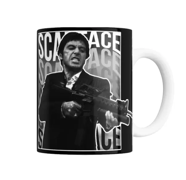Taza de Cerámica Scarface Tony Montana Retrato