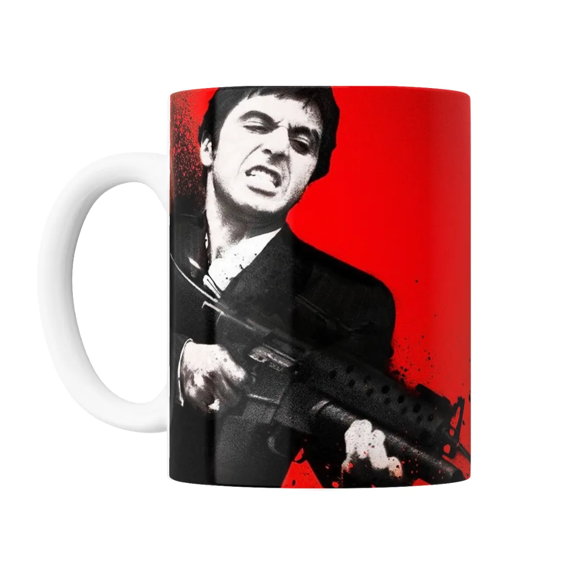 Taza de Cerámica Scarface Tony Montana con Metralleta - vista 2