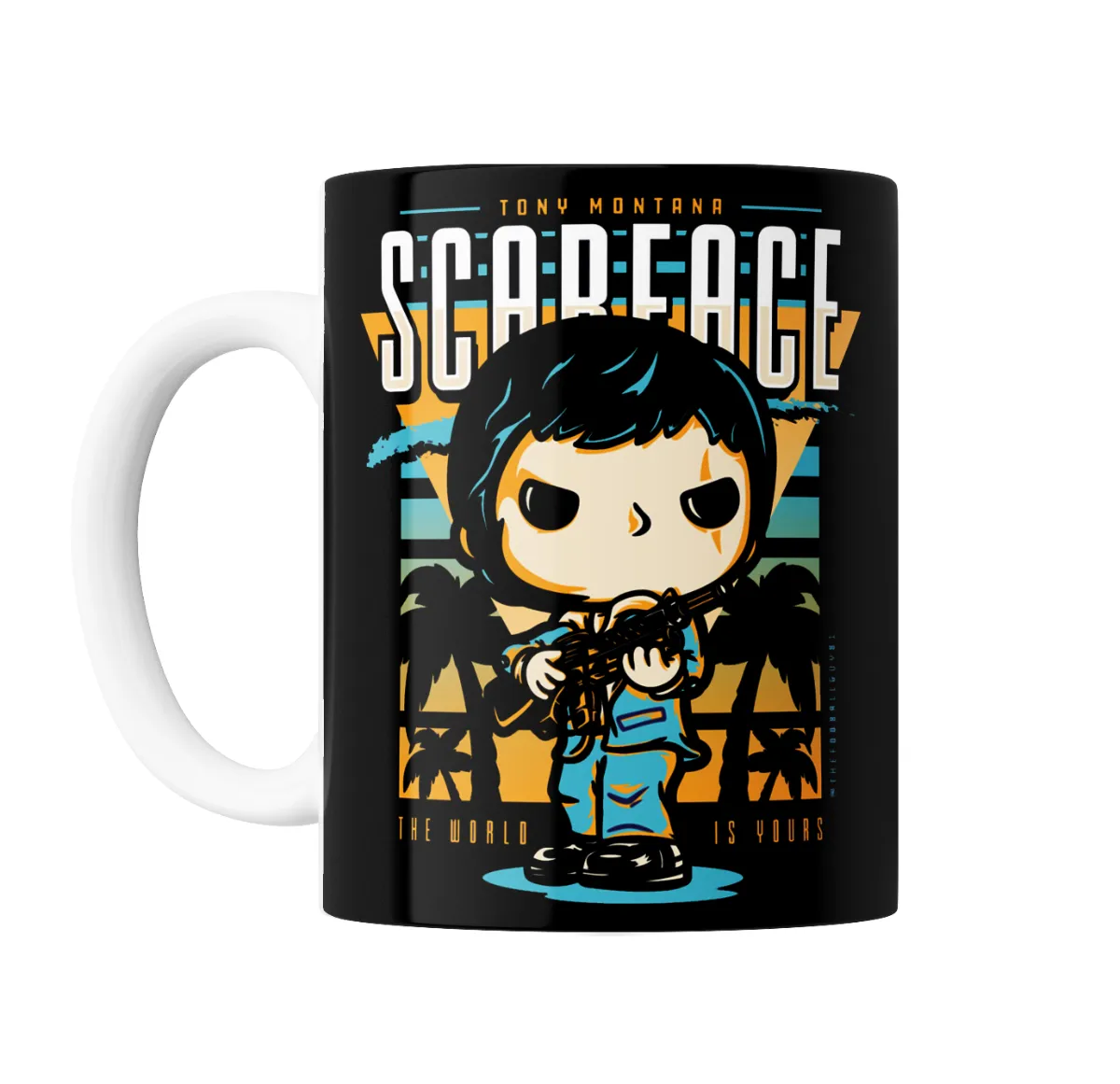 Taza de Cerámica Scarface Tony Montana Estilo Funko Pop - vista 2