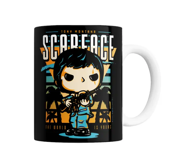 Taza de Cerámica Scarface Tony Montana Estilo Funko Pop